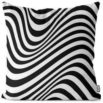 Чехол на подушку VOID Halftone Waves Полиэстер Водонепроницаемая подушка для улицы и дома Размер: 60 x 60 см