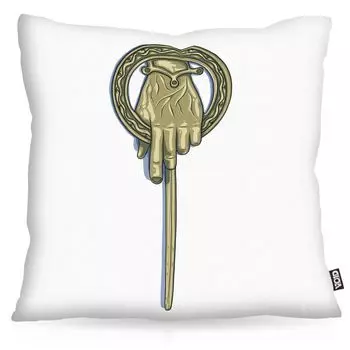 Чехол на подушку VOID Hand of the King, полиэстер, водонепроницаемый, для улицы, Тирион Ланнистер Баратеон, Размер подушки: 80 x 80 см, Цвет подушки: Белый