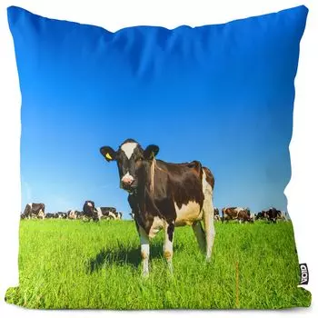Чехол на подушку VOID из коровьей травы, полиэстер, водонепроницаемая подушка для улицы и дома. Размер: 80 x 80 см.