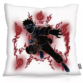 Чехол на подушку VOID Jinchuriki, чехол для подушки из полиэстера, водонепроницаемый для улицы, лиса ниндзя, аниме, манга, Япония, размер подушки: 60 x 60 см, цвет подушки: белый