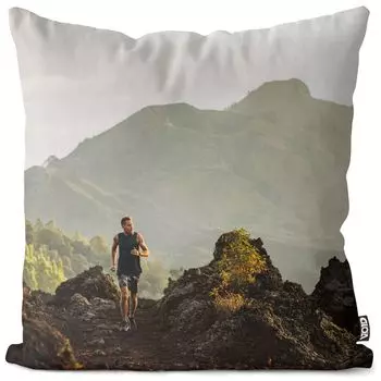 Чехол на подушку VOID Jogger Mountains Полиэстер Водонепроницаемая подушка для улицы и дома Размер: 60 x 60 см