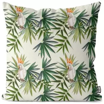 Чехол на подушку VOID Kakadu Palm Trees, полиэстер, водонепроницаемая подушка для улицы и дома. Размер: 60 x 60 см.