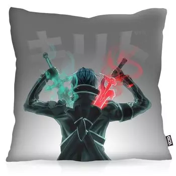 Чехол на подушку VOID Kirito, чехол для подушки в помещении, аниме-меч, размер подушки: 60 x 60 см