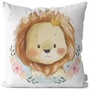 Чехол на подушку VOID львенка, чехол для подушки, полиэстер, водонепроницаемый, для улицы и дома, размер подушки: 80 x 80 см