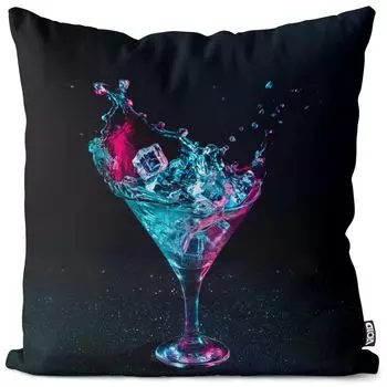 Чехол на подушку VOID Martini, чехол из полиэстера, водонепроницаемый, для улицы и дома, размер подушки: 60 x 60 см