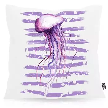 Чехол на подушку VOID Medusa для улицы и дома, медуза, медуза, размер подушки: 80 x 80 см