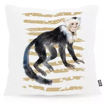 Чехол на подушку VOID Monkey Capuchin, летняя подушка для улицы и дома, в зоопарке капуцинов, размер: 60 x 60 см