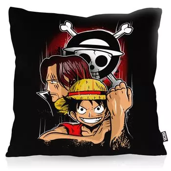 Чехол на подушку VOID Monkey D. Luffy, полиэстер, водонепроницаемая соломенная шляпа для улицы, банда аниме, манга, размер подушки: 60 x 60 см