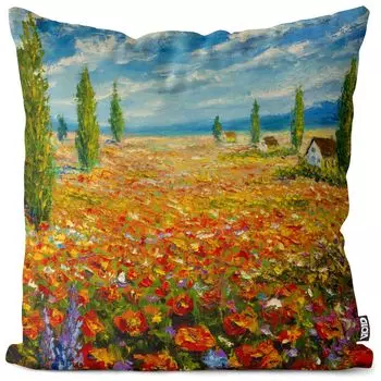 Чехол на подушку VOID «Море цветов» Полиэстер Водонепроницаемая подушка для улицы и дома Размер: 80 x 80 см