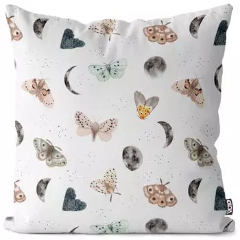 Чехол на подушку VOID moth, чехол из полиэстера, водонепроницаемый, для улицы и дома, размер подушки: 60 x 60 см