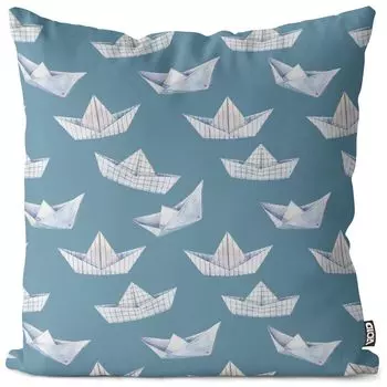 Чехол на подушку VOID Paper Ships Полиэстер Водонепроницаемая подушка для улицы и дома Размер: 60 x 60 см, мультиколор