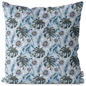 Чехол на подушку VOID Passion Flower, чехол для подушки из полиэстера, водонепроницаемый, для улицы и дома, размер подушки: 60 x 60 см