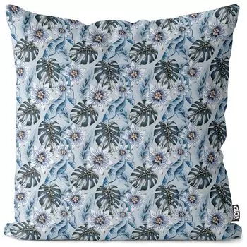 Чехол на подушку VOID Passion Flower, чехол для подушки из полиэстера, водонепроницаемый, для улицы и дома, размер подушки: 80 x 80 см