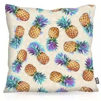 Чехол на подушку VOID Pineapple Circus. Размер подушки для дома и улицы. Размер: 80 x 80 см.