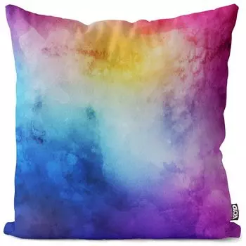 Чехол на подушку VOID с акварельным градиентом, чехол для подушки из полиэстера, водонепроницаемый, для улицы и дома, размер подушки: 80 x 80 см