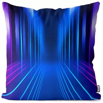 Чехол на подушку VOID с цветными лучами, чехол для подушки из полиэстера, водонепроницаемый, для улицы и дома, размер подушки: 60 x 60 см