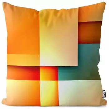 Чехол на подушку VOID с геометрическим дизайном, полиэстер, водонепроницаемая подушка для улицы и дома. Размер: 80 x 80 см.