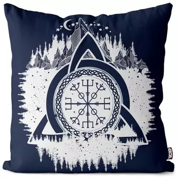 Чехол на подушку VOID с кельтским узлом, полиэстер, водонепроницаемая подушка для улицы и дома. Размер: 60 x 60 см.