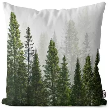 Чехол на подушку VOID с лесным пейзажем, полиэстер, водонепроницаемая подушка для улицы и дома. Размер: 60 x 60 см.
