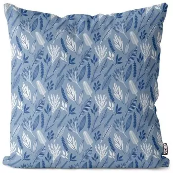 Чехол на подушку VOID с листьями и травой, полиэстер, водонепроницаемая подушка для улицы и дома. Размер: 80 x 80 см.