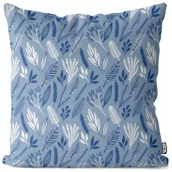 Чехол на подушку VOID с листьями и травой, полиэстер, водонепроницаемая подушка для улицы и дома. Размер: 60 x 60 см.