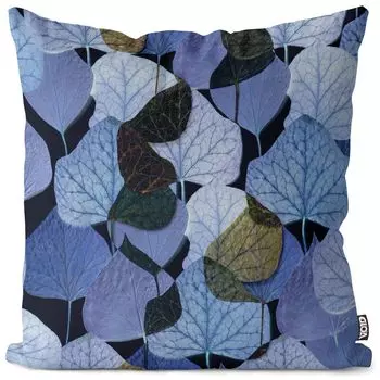 Чехол на подушку VOID с осенними листьями, полиэстер, водонепроницаемая подушка для улицы и дома. Размер: 60 x 60 см.