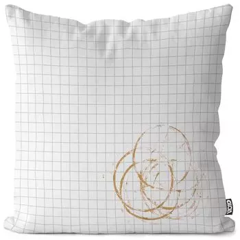 Чехол на подушку VOID с пятнами кофе, чехол для подушки, полиэстер, водонепроницаемый, для улицы, для дома, размер подушки: 80 x 80 см