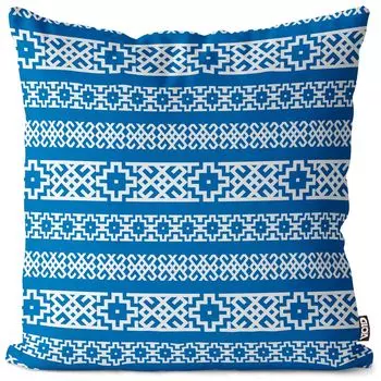 Чехол на подушку VOID с скандинавским ромбовидным узором, чехол для подушки из полиэстера, водонепроницаемый, для улицы и дома, размер подушки: 80 x 80 см