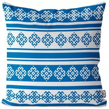 Чехол на подушку VOID с скандинавским узором и лосем, чехол для подушки из полиэстера, водонепроницаемый, для улицы и дома, размер подушки: 80 x 80 см