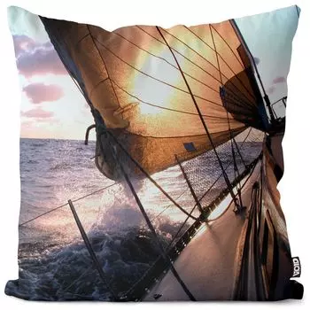 Чехол на подушку VOID Sail Panorama, полиэстер, водонепроницаемая подушка для улицы и дома. Размер: 60 x 60 см.