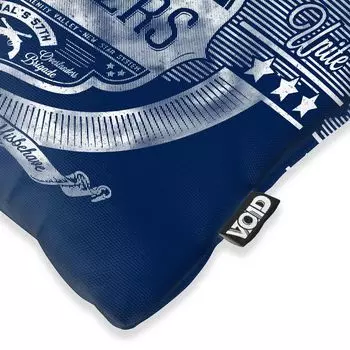 Чехол на подушку VOID Serenity Firefly, полиэстер, водонепроницаемый, для улицы, в помещении, космический корабль Альянса, размер подушки: 80 x 80 см, цвет подушки: синий