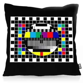 Чехол на подушку VOID Sheldon test Picture для улицы и помещения, размер подушки: 80 x 80 см