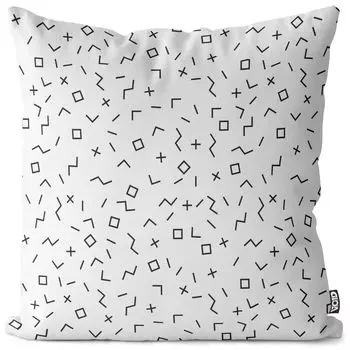 Чехол на подушку VOID со смешанным узором, полиэстер, водонепроницаемая подушка для улицы и дома. Размер: 80 x 80 см.