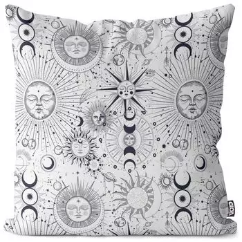 Чехол на подушку VOID Stages of Moonlight, полиэстер, водонепроницаемая подушка для улицы и дома. Размер: 60 x 60 см.