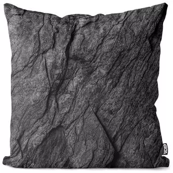 Чехол на подушку VOID Stone Антрацит Полиэстер Водонепроницаемая подушка для улицы и дома Размер: 80 x 80 см