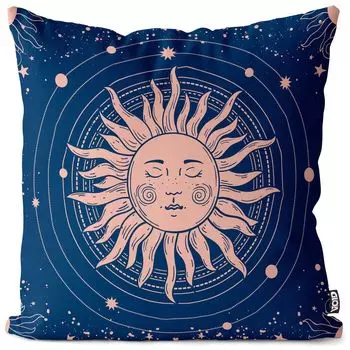 Чехол на подушку VOID Sun Stars Astronomy Полиэстер Водонепроницаемая подушка для улицы и дома Размер: 60 x 60 см