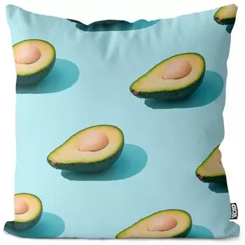 Чехол на подушку VOID Superfruit Avocado, полиэстер, водонепроницаемая подушка для улицы и дома. Размер: 60 x 60 см.