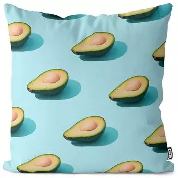 Чехол на подушку VOID Superfruit Avocado, полиэстер, водонепроницаемая подушка для улицы и дома. Размер: 80 x 80 см.