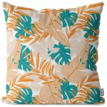 Чехол на подушку VOID Surf Palm Trees, полиэстер, водонепроницаемая подушка для улицы и дома. Размер: 60 x 60 см.