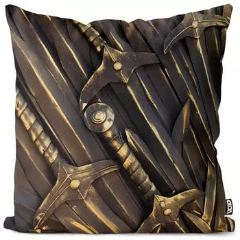 Чехол на подушку VOID Swords Knight Armor, полиэстер, водонепроницаемая подушка для улицы и дома. Размер: 60 x 60 см.