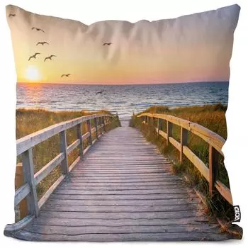 Чехол на подушку VOID Sylt Dune, чехол для подушки из полиэстера, водонепроницаемый, для улицы и дома, размер подушки: 60 x 60 см