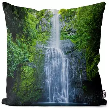 Чехол на подушку VOID Waterfall Jungle Полиэстер Водонепроницаемая подушка для улицы и дома Размер: 60 x 60 см