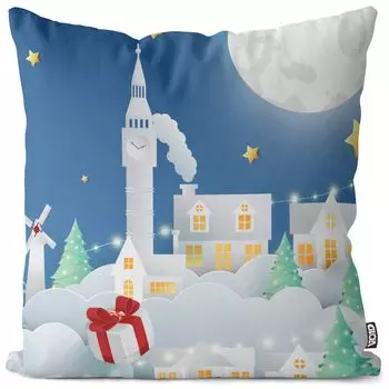 Чехол на подушку VOID Winter Wonderland, полиэстер, водонепроницаемая подушка для улицы и дома. Размер: 60 x 60 см.