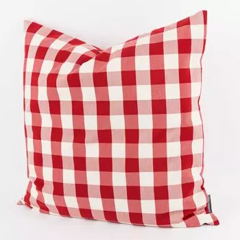 Чехол на подушку в клетку красный белый разные размеры SCHNER LEBEN размер 70x70см (ВxШ) размер 70x70см (ВxШ) Schner-Leben