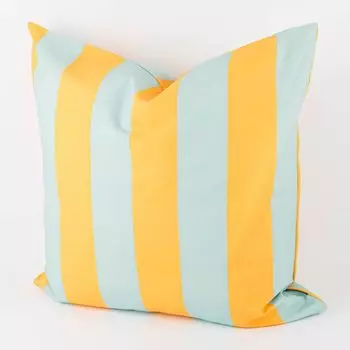 Чехол на подушку в полоску желто-голубой разные размеры SCHNER LEBEN размер 60x60см (ВxШ) размер 60x60см (ВxШ) Schner-Leben