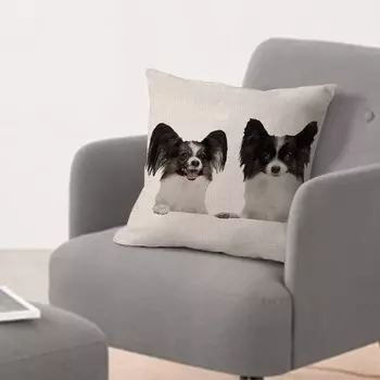 Чехол на подушку вавилонской собаки с застежкой-молнией, 24x24 дюйма, хлопок, лен, наволочка для собаки, квадратная наволочка для дивана, кровати, автомобиля, паба, кафе-бара, украшения гостиной, подарки для собак для детей Rebbygena, Style-9-1