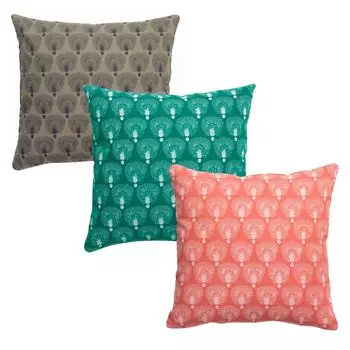 Чехол на подушку Winkler MORI 45 x 45 см, прямоугольный, 100 % хлопок, выбор цвета: папайя