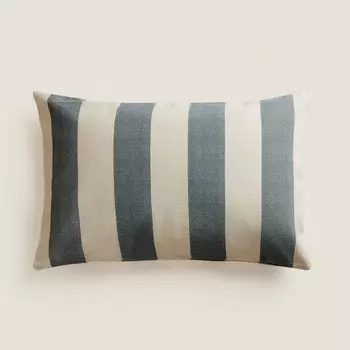 Чехол на подушку Zara Home Striped, голубой