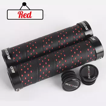 Чехол на руль велосипеда LeBycle, руль горного велосипеда, противоскользящий чехол на руль, фиксирующийся чехол на руль из алюминиевого сплава, чехол на руль, самоходный, красный