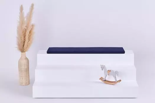 Чехол на сиденье KraftKids муслиновый темно-синий Kallax 2 полки: 77 x 39 см